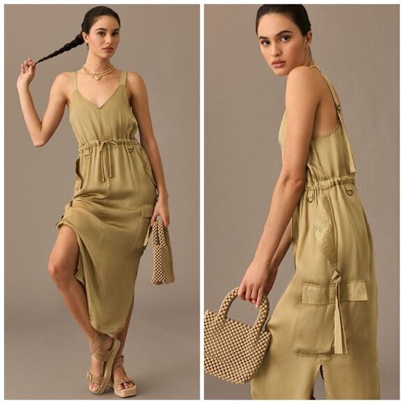 Anthropologie Dresses & Skirts - Love that Label Sleeveless Utility Dress Green